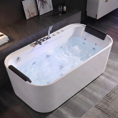 Whirlpool Bathtub with Luxury Jets - 67" x 35" - Acrylic White