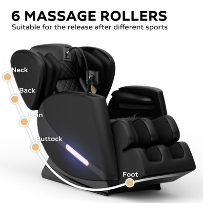 Modern Massage Chair Recliner with Zero Gravity with Full Body Air Pressure