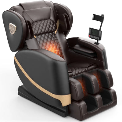 Full Body Massage Chair Designed for Deep Relaxation, Zero Gravity Mode, 10 Fixed Rollers, Bluetooth, Touch Screen