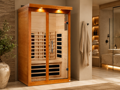 Dynamic Llumeneres DYN-6215-03 FS Full Spectrum Near Zero EMF 2 Person Sauna