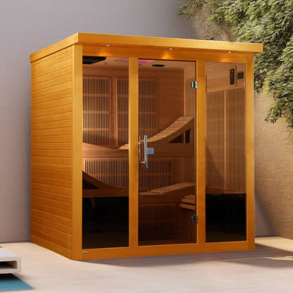 Dynamic Monaco 6-person Ultra Low EMF (Under 3MG) FAR Infrared Sauna